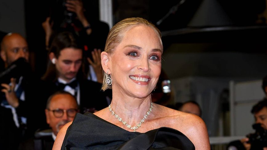 Sharon Stone Stuns at Cannes with Timeless Glamour
