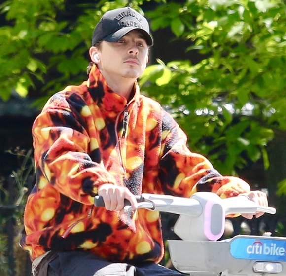 Timothée Chalamet's Stylish NYC Bike Ride – A Star on the Move!