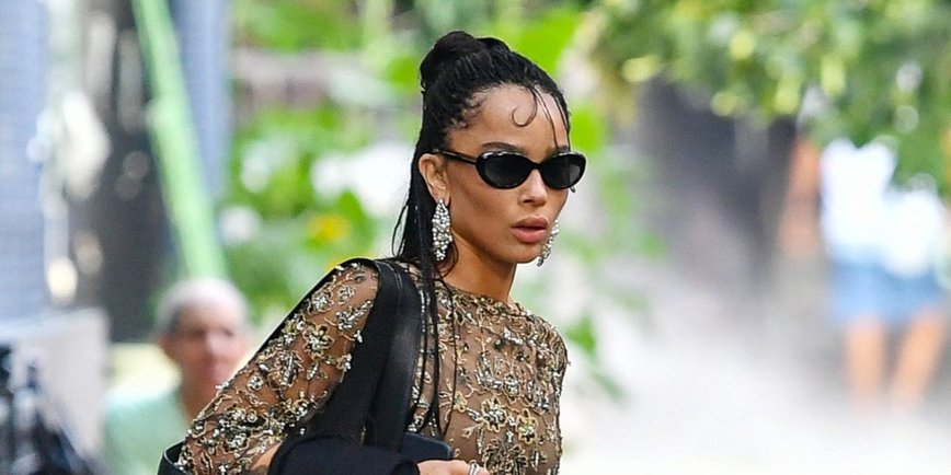 Zoë Kravitz Sets New Wedding Guest Fashion Standards in NYC
