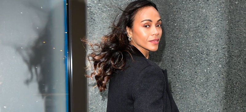 Zoe Saldaña: Makeup-Free and Glowing After Smashing Hollywood Records